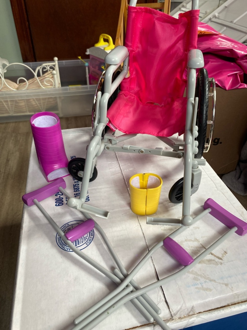 American girl doll/ Our generation doll injury set - used